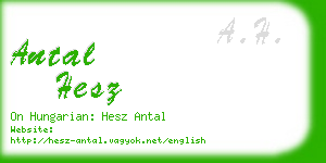 antal hesz business card